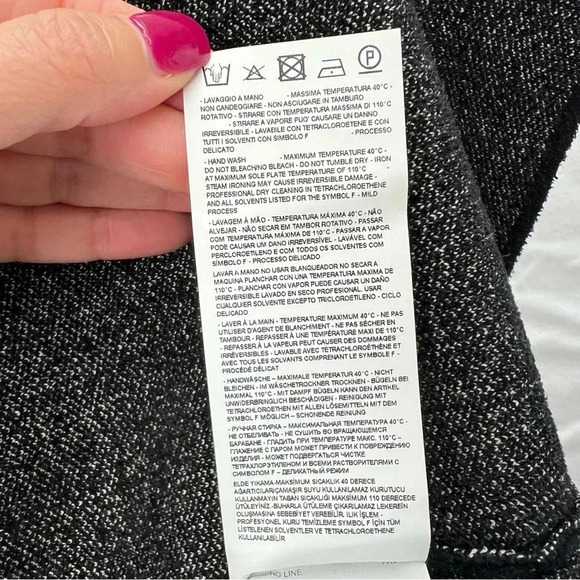 Armani Collezioni long sleeveless zip-up herringbone ombré cardigan. - Picture 10 of 10